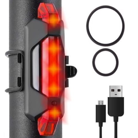 Lampka rowerowa tylna USB Lampka rowerowa tylna USB