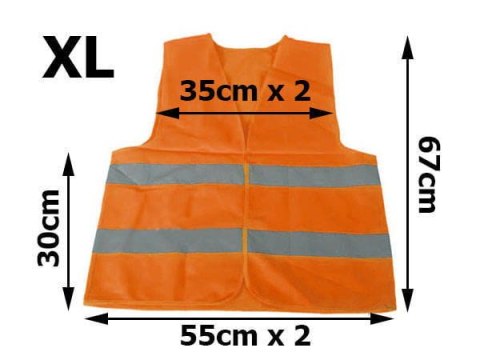 Kamizelka Odblaskowa Pomarańczowa (XL) Kamizelka Odblaskowa Pomarańczowa (XL)