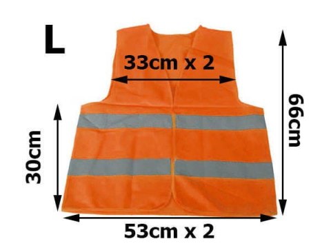 Kamizelka Odblaskowa Pomarańczowa (XL) Kamizelka Odblaskowa Pomarańczowa (XL)