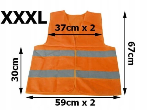 Kamizelka Odblaskowa Pomarańczowa (XL) Kamizelka Odblaskowa Pomarańczowa (XL)