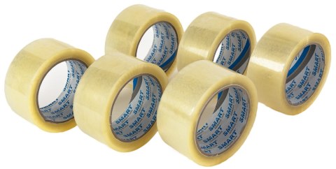 Taśma Pakowa SMART Transparent Akryl 48/50y - 6 szt. Taśma Pakowa SMART Transparent Akryl 48/50y - 6 szt.