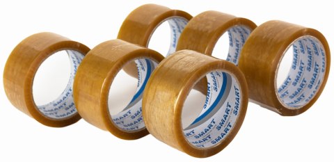 Taśma Pakowa SMART Transparent Kauczuk Naturalny (SOLVENT) 48/60y - 6 szt. Taśma Pakowa SMART Transparent Kauczuk Naturalny (SOLVENT) 48/60y - 6 szt.
