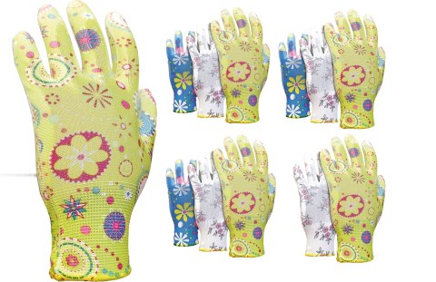 Rękawice ogrodowe / Kolorowe / RGARDEN-PU - 12 Par (6 - XS) Rękawice ogrodowe / Kolorowe / RGARDEN-PU - 12 Par (6 - XS)