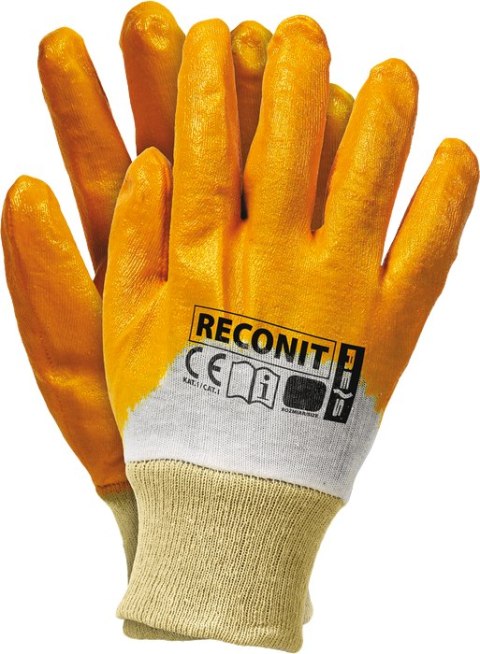 Rękawice robocze / Pomarańczowe / RECONIT - 100 Par (9 - L) Rękawice robocze / Pomarańczowe / RECONIT - 100 Par (9 - L)