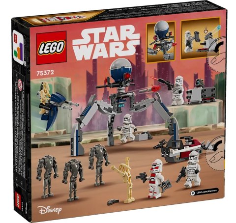 75372 - LEGO Star Wars - Zestaw bitewny z żołnierzem armii klonów™ i droidem bojowym™ 75372 - LEGO Star Wars - Zestaw bitewny z żołnierzem armii klonów™ i droidem bojowym™