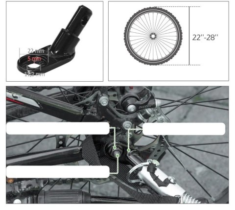 Przyczepka Rowerowa Dla Zwierząt PAKO D00-184V00GY Przyczepka Rowerowa Dla Zwierząt PAKO D00-184V00GY