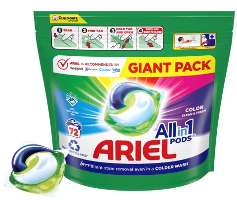 Ariel Kapsułki Do Prania All-in-1 PODS Kolor 72 szt. Ariel Kapsułki Do Prania All-in-1 PODS Kolor 72 szt.