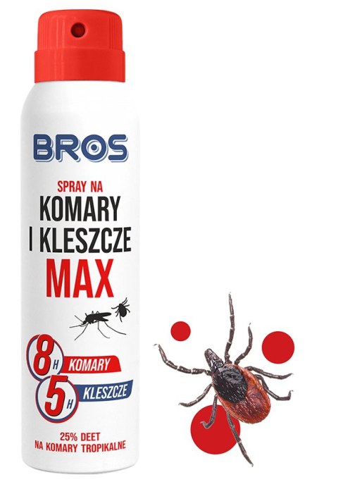 BROS - spray na komary i kleszcze MAX 90ml - 1 szt. BROS - spray na komary i kleszcze MAX 90ml - 1 szt.