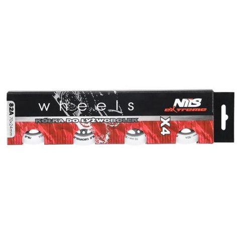 PU 70x24 82A BIAŁE MATOWE KÓŁKA (4 szt.) NILS EXTREME PU 70x24 82A BIAŁE MATOWE KÓŁKA (4 szt.) NILS EXTREME