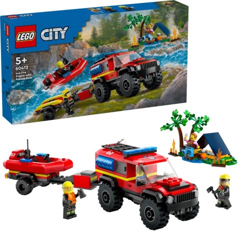 60412 - LEGO City - Terenowy wóz strażacki z łodzią ratunkową 60412 - LEGO City - Terenowy wóz strażacki z łodzią ratunkową