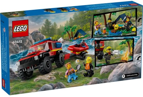 60412 - LEGO City - Terenowy wóz strażacki z łodzią ratunkową 60412 - LEGO City - Terenowy wóz strażacki z łodzią ratunkową