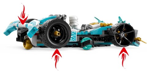 71791 - LEGO Ninjago - Smocza moc Zane'a — wyścigówka spinjitzu 71791 - LEGO Ninjago - Smocza moc Zane'a — wyścigówka spinjitzu