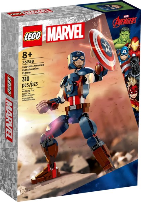 76258 - LEGO Super Heroes - Figurka Kapitana Ameryki do zbudowania 76258 - LEGO Super Heroes - Figurka Kapitana Ameryki do zbudowania