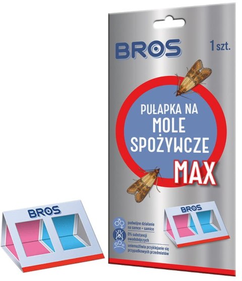 BROS - pułapka na mole spożywcze MAX - na samce i samice - 1 szt. BROS - pułapka na mole spożywcze MAX - na samce i samice - 1 szt.