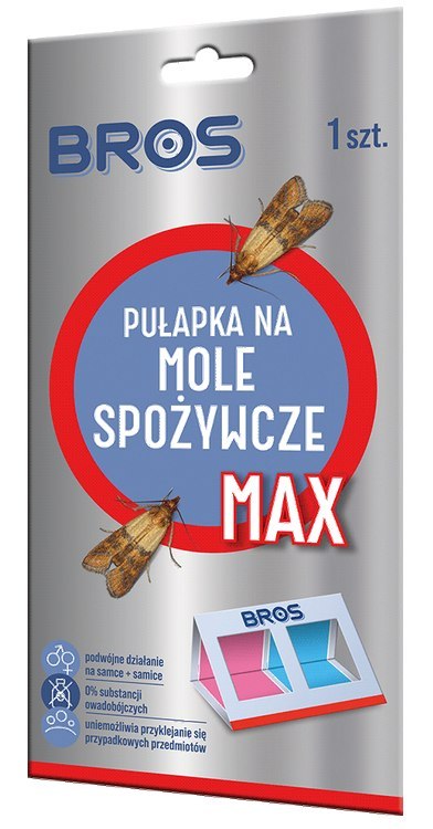 BROS - pułapka na mole spożywcze MAX - na samce i samice - 1 szt. BROS - pułapka na mole spożywcze MAX - na samce i samice - 1 szt.