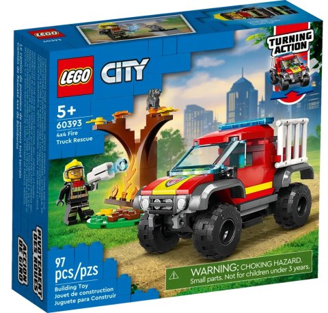 60393 - LEGO City - Wóz strażacki 4x4 - misja ratunkowa 60393 - LEGO City - Wóz strażacki 4x4 - misja ratunkowa