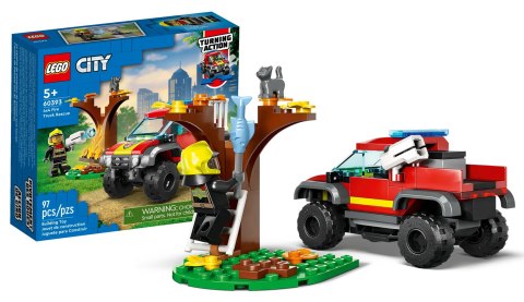 60393 - LEGO City - Wóz strażacki 4x4 - misja ratunkowa 60393 - LEGO City - Wóz strażacki 4x4 - misja ratunkowa