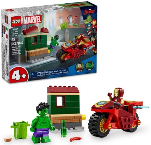 76287 - LEGO Super Heroes - Iron Man z motocyklem i Hulk 76287 - LEGO Super Heroes - Iron Man z motocyklem i Hulk