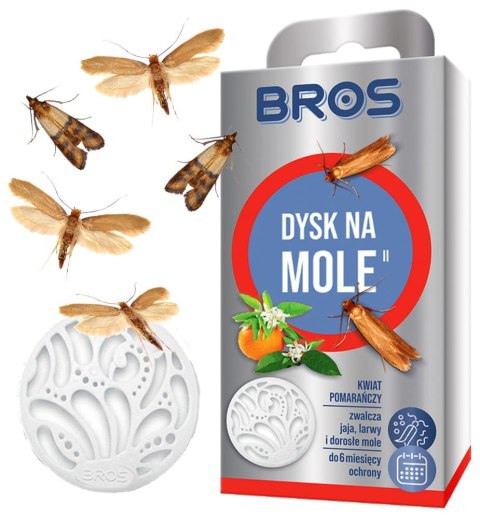 BROS - dysk na mole kwiat pomarańczy - 1 szt. BROS - dysk na mole kwiat pomarańczy - 1 szt.
