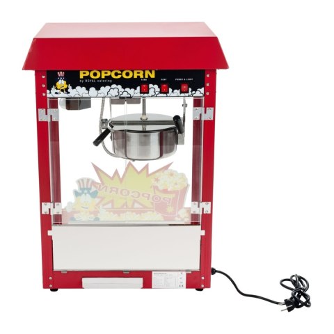 Barowa maszyna do popcornu z czerwonym daszkiem Barowa maszyna do popcornu z czerwonym daszkiem