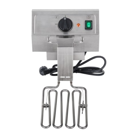 Frytownica elektryczna podwójna z kranami spustowymi termostat EGO 2x8L Frytownica elektryczna podwójna z kranami spustowymi termostat EGO 2x8L