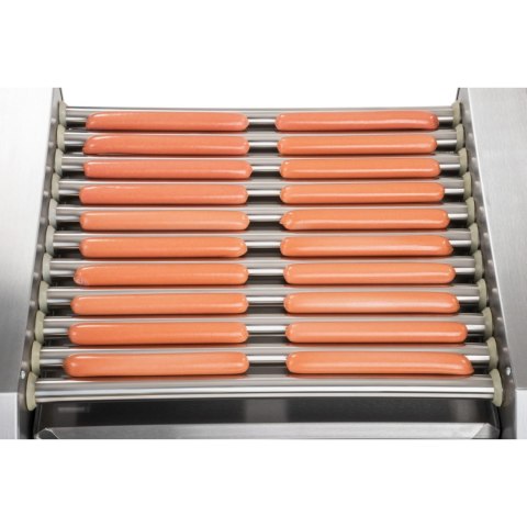 Grill rolkowy z pokrywą roller grill podgrzewacz do parówek 11 rolek Grill rolkowy z pokrywą roller grill podgrzewacz do parówek 11 rolek