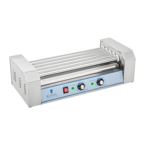 Grill rolkowy z pokrywą roller grill podgrzewacz do parówek 5 rolek Grill rolkowy z pokrywą roller grill podgrzewacz do parówek 5 rolek