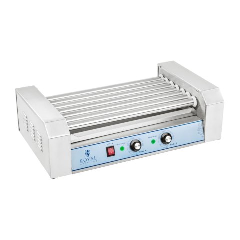 Grill rolkowy z pokrywą roller grill podgrzewacz do parówek 7 rolek Grill rolkowy z pokrywą roller grill podgrzewacz do parówek 7 rolek