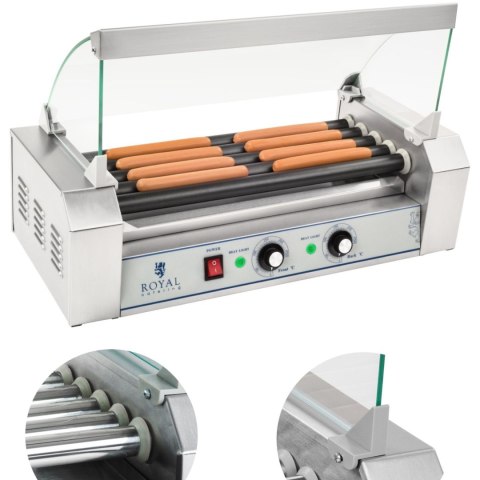 Grill rolkowy z szybą Roller grill z rolkami z teflonu 5T Grill rolkowy z szybą Roller grill z rolkami z teflonu 5T
