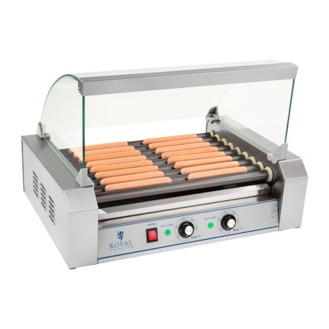 Grill rolkowy z szybą Roller grill z rolkami z teflonu 9T Grill rolkowy z szybą Roller grill z rolkami z teflonu 9T