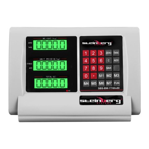 Waga platforma magazynowa bezprzewodowa WiFi SBS-BW-1T LCD do 1 Tony Waga platforma magazynowa bezprzewodowa WiFi SBS-BW-1T LCD do 1 Tony