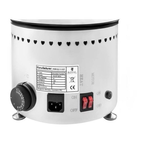 Fontanna do FONDUE z czekolady stalowa 4 piętra 230W Fontanna do FONDUE z czekolady stalowa 4 piętra 230W