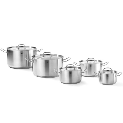 Garnek niski Kitchen Line z pokrywką 12 l śr. 320 x 150 h - Hendi 836040 Garnek niski Kitchen Line z pokrywką 12 l śr. 320 x 150 h - Hendi 836040