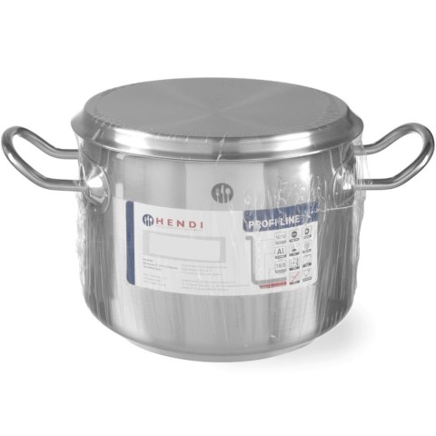 Garnek niski Profi Line z pokrywką 2,8 l śr. 200 x 90 h - Hendi 830208 Garnek niski Profi Line z pokrywką 2,8 l śr. 200 x 90 h - Hendi 830208