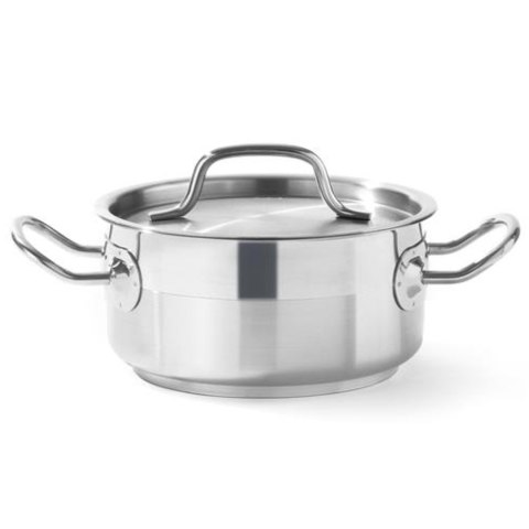 Garnek niski Profi Line z pokrywką 7,5 l śr. 280 x 120 h - Hendi 830505 Garnek niski Profi Line z pokrywką 7,5 l śr. 280 x 120 h - Hendi 830505