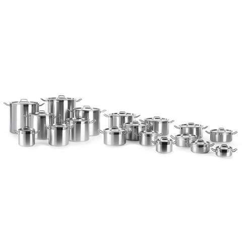 Garnek średni Profi Line z pokrywką 4 l śr. 200 x 130 h - Hendi 831205 Garnek średni Profi Line z pokrywką 4 l śr. 200 x 130 h - Hendi 831205