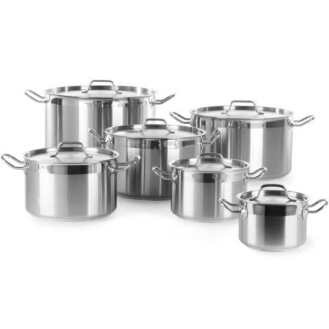 Garnek średni Profi Line z pokrywką 7 l śr. 240 x 150 h - Hendi 831403 Garnek średni Profi Line z pokrywką 7 l śr. 240 x 150 h - Hendi 831403