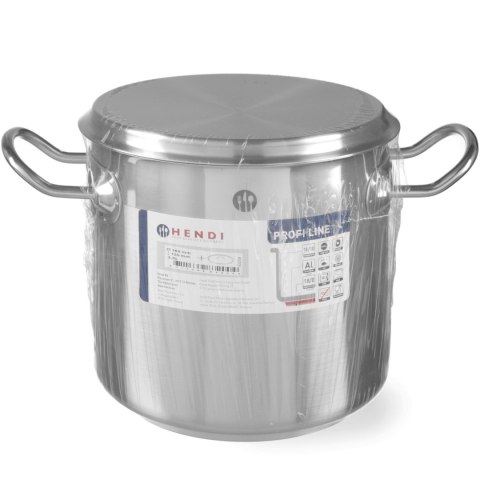Garnek wysoki Profi Line z pokrywką dno Sandwich 37 l śr. 360 x 360 h - Hendi 832707 Garnek wysoki Profi Line z pokrywką dno Sandwich 37 l śr. 360 x 360 h - Hendi 832707