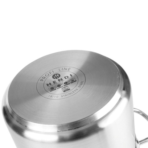 Garnek wysoki Profi Line z pokrywką dno Sandwich 6 l śr. 200 x 190 h - Hendi 832202 Garnek wysoki Profi Line z pokrywką dno Sandwich 6 l śr. 200 x 190 h - Hendi 832202