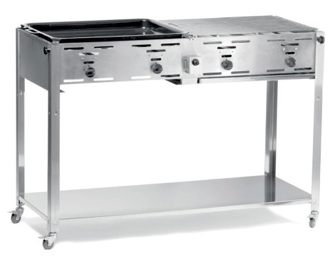 Grill gazowy "Master Quattro" 4 palniki 22kW mobilny - Hendi 154908 Grill gazowy "Master Quattro" 4 palniki 22kW mobilny - Hendi 154908