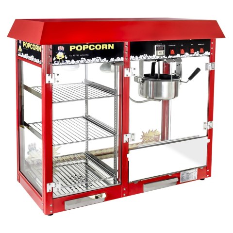 Maszyna do popcornu z witryną grzewczą Royal Catering Maszyna do popcornu z witryną grzewczą Royal Catering