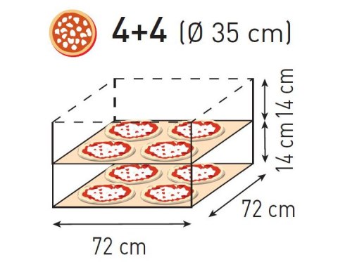 Piec do pizzy podwójny Basic XL 44 8 pizz 12000W - Hendi 226957 Piec do pizzy podwójny Basic XL 44 8 pizz 12000W - Hendi 226957