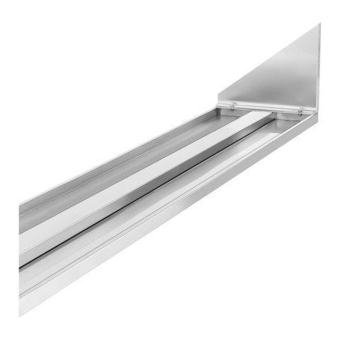 Półka ścienna wisząca stalowa nierdzewna pojedyncza 90cm Półka ścienna wisząca stalowa nierdzewna pojedyncza 90cm