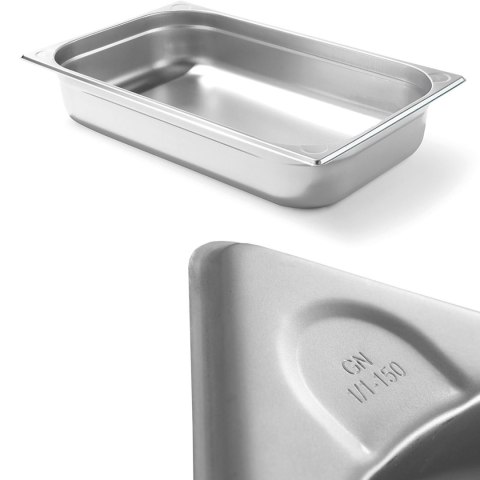 Pojemnik GN 1/1 stalowy Kitchen Line wys. 150 mm - Hendi 806142 Pojemnik GN 1/1 stalowy Kitchen Line wys. 150 mm - Hendi 806142