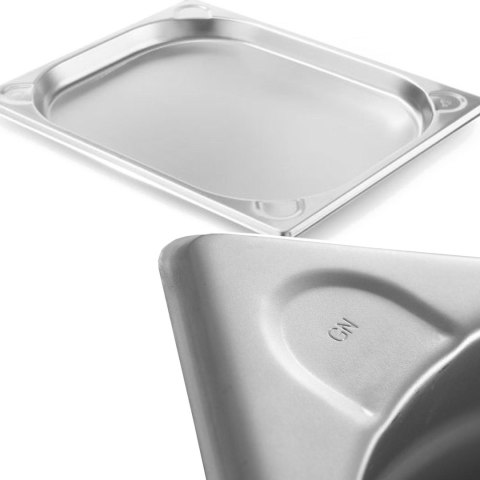 Pojemnik GN 1/2 stalowy Kitchen Line wys. 40 mm - Hendi 806319 Pojemnik GN 1/2 stalowy Kitchen Line wys. 40 mm - Hendi 806319