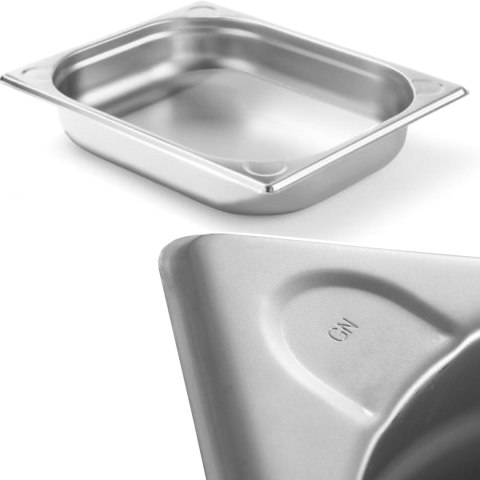 Pojemnik GN 1/2 stalowy Kitchen Line wys. 65 mm - Hendi 806326 Pojemnik GN 1/2 stalowy Kitchen Line wys. 65 mm - Hendi 806326