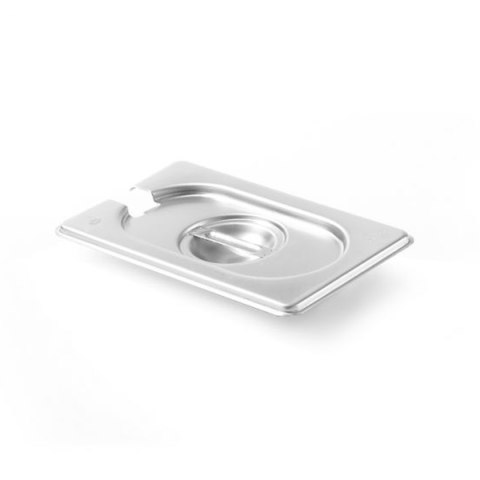 Pokrywka stalowa do GN Kitchen Line z wycięciem na chochlę GN 1/9 - Hendi 806975 Pokrywka stalowa do GN Kitchen Line z wycięciem na chochlę GN 1/9 - Hendi 806975