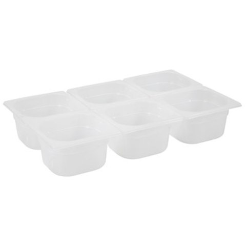 Pojemnik gastronomiczny z polipropylenu GN 1/6 wys. 100 mm - Hendi 880425 Pojemnik gastronomiczny z polipropylenu GN 1/6 wys. 100 mm - Hendi 880425