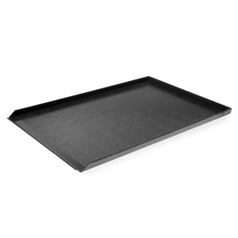Blacha piekarnicza cukiernicza perforowana wypiekowa 60x40cm 3 ranty teflonowa - Hendi 808221 Blacha piekarnicza cukiernicza perforowana wypiekowa 60x40cm 3 ranty teflonowa - Hendi 808221