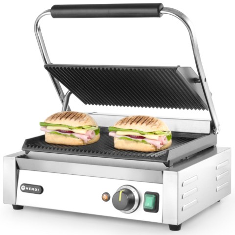 Kontakt grill kontaktowy PANINI ryflowany 2200W - Hendi 263655 Kontakt grill kontaktowy PANINI ryflowany 2200W - Hendi 263655